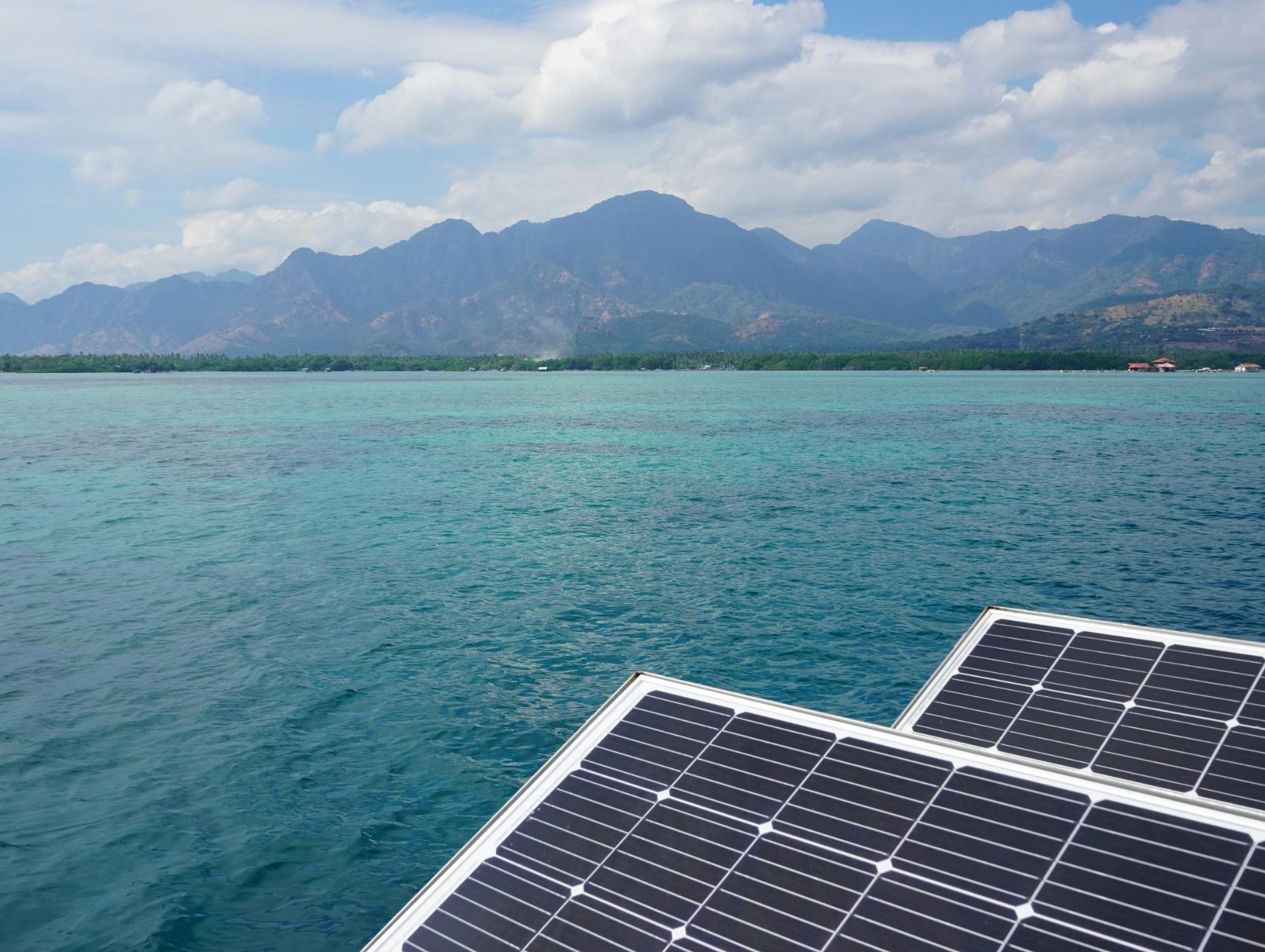 solar cells on water, from maximus beaumont/unsplash