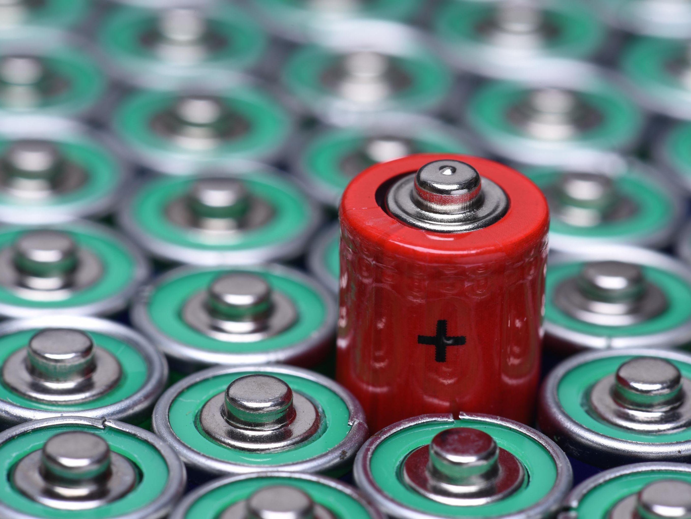 A picture of batteries